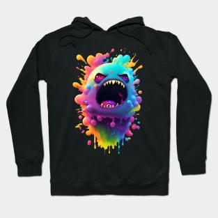 Cute angry creepy blob monster Hoodie